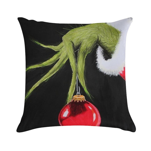 Who Stole Christmas Soft Ultra-Soft Texture Throw Pillow