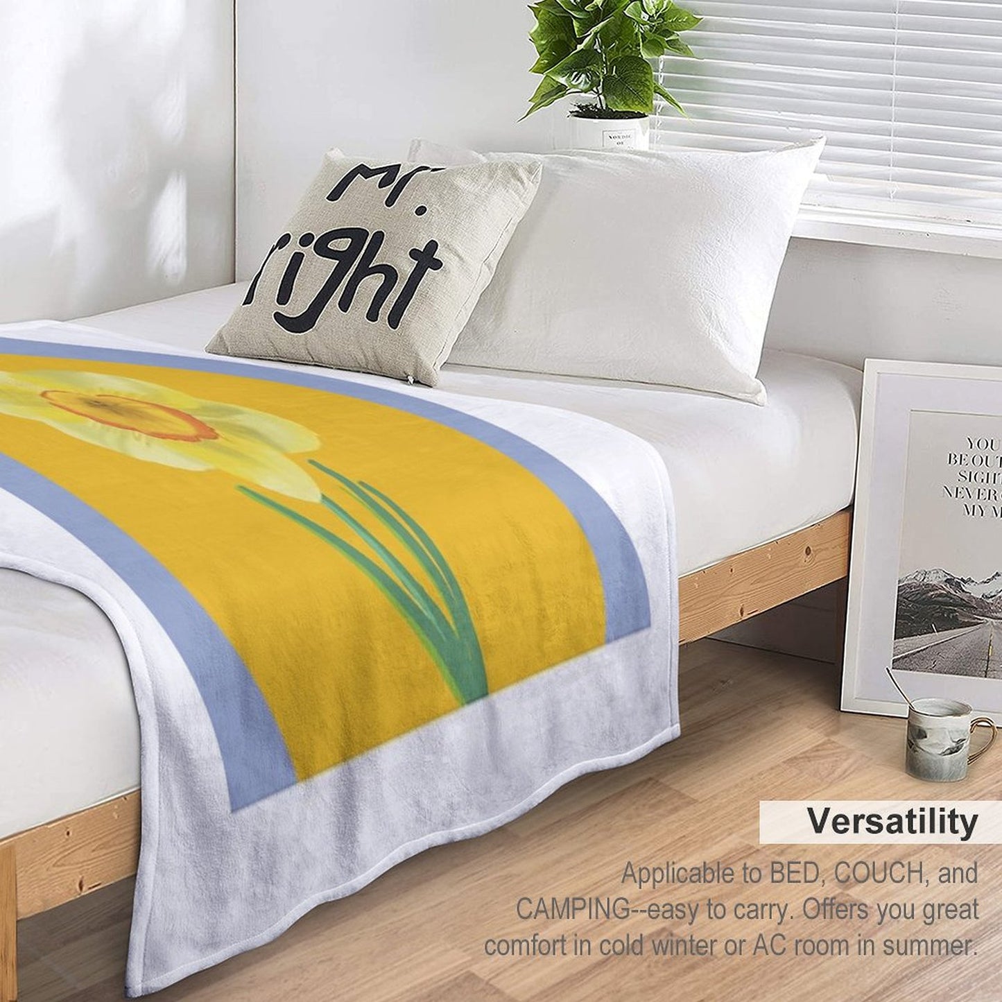 Daffodil Throw Blanket