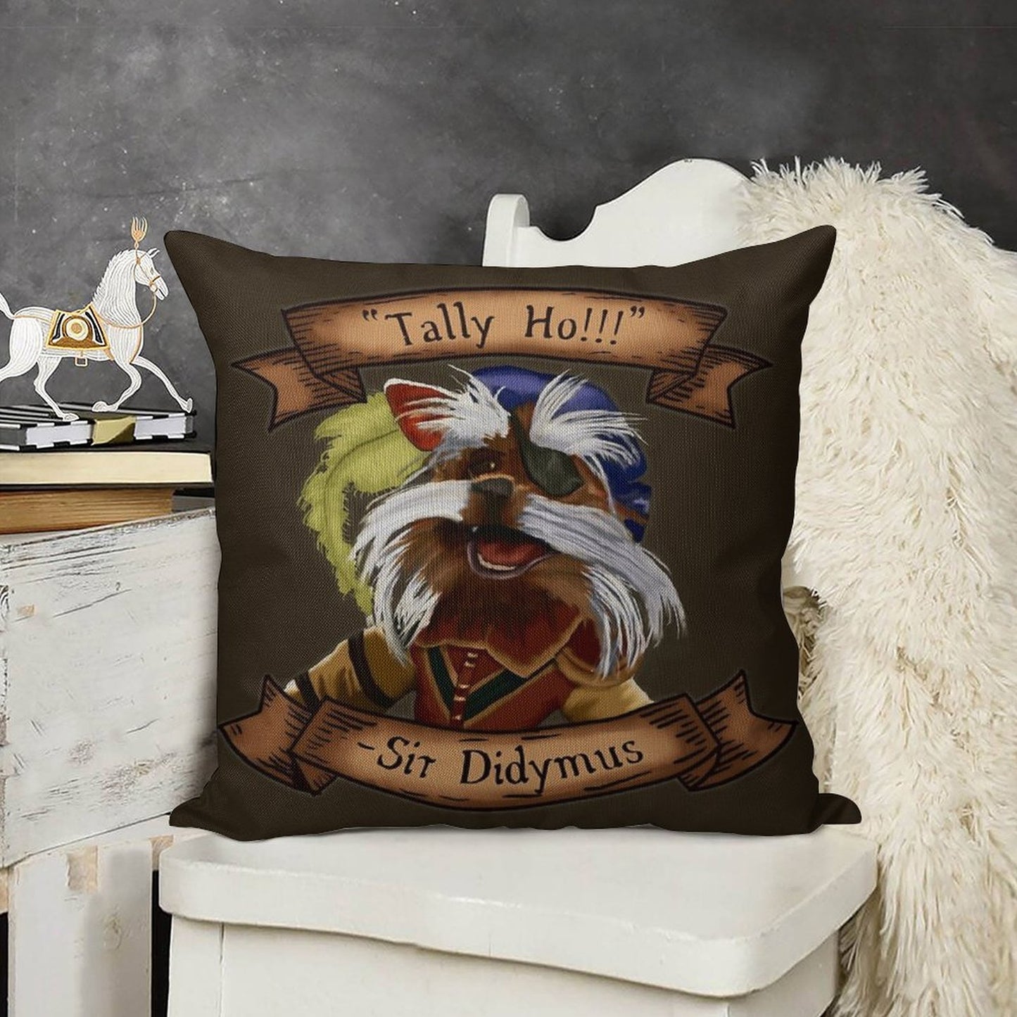 Sir Didymus Linen Throw Pillow Cover