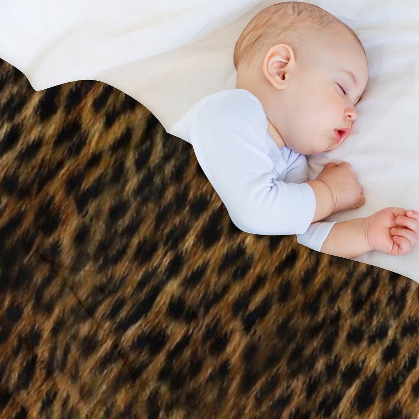 Cheetah Fur Texture Throw Blanket