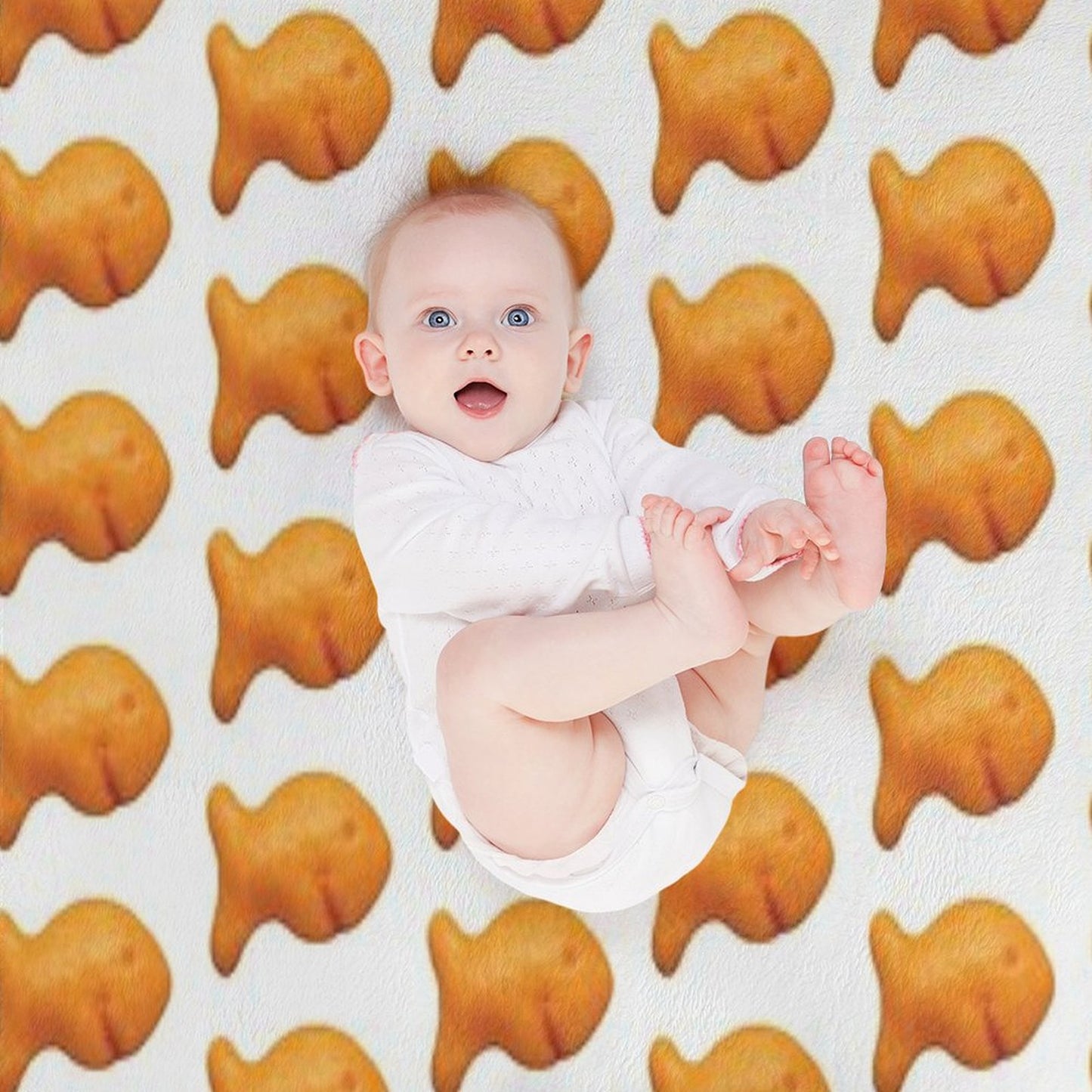 Goldfish Cracker Throw Blanket