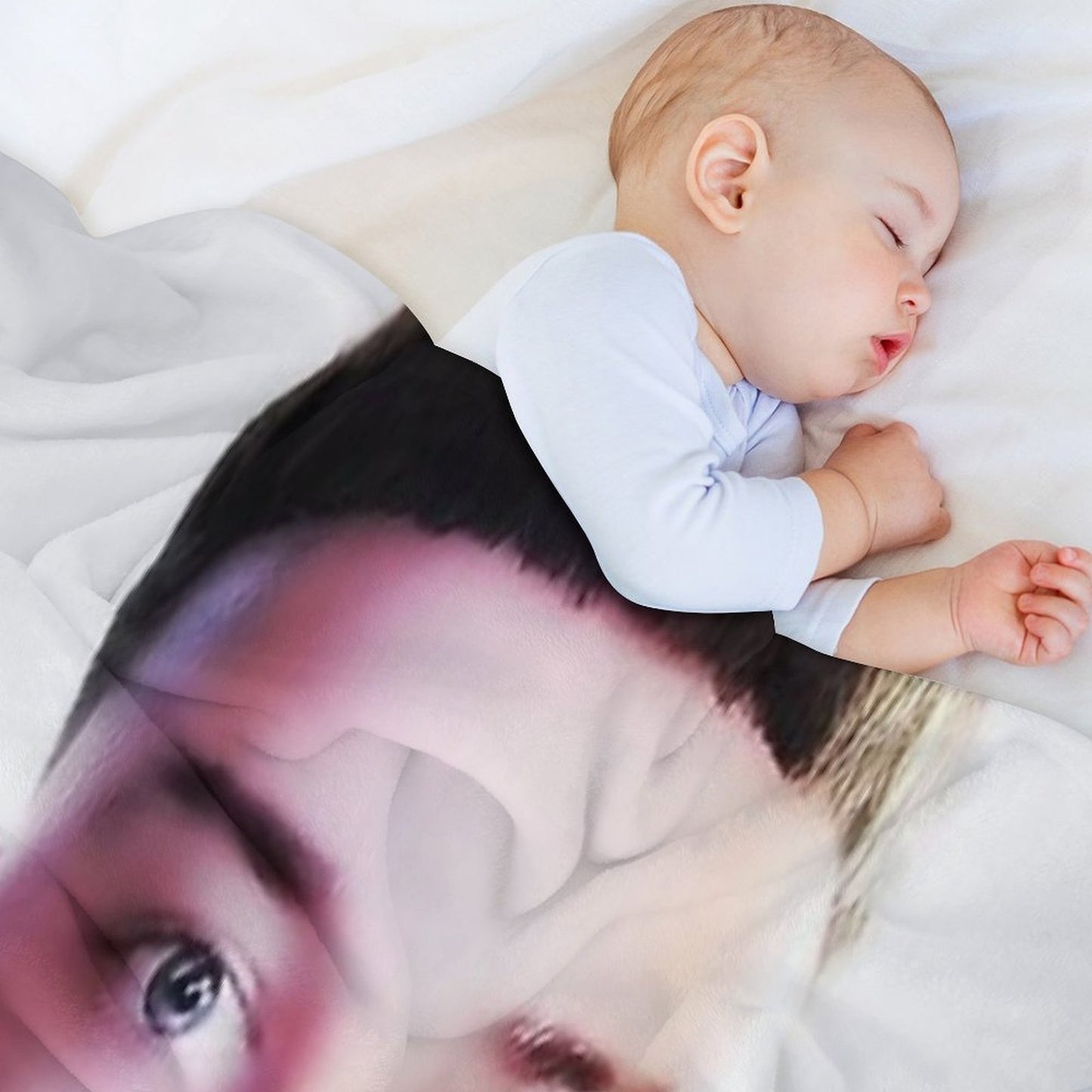 Joeyy Airbrush Squareprint Throw Blanket