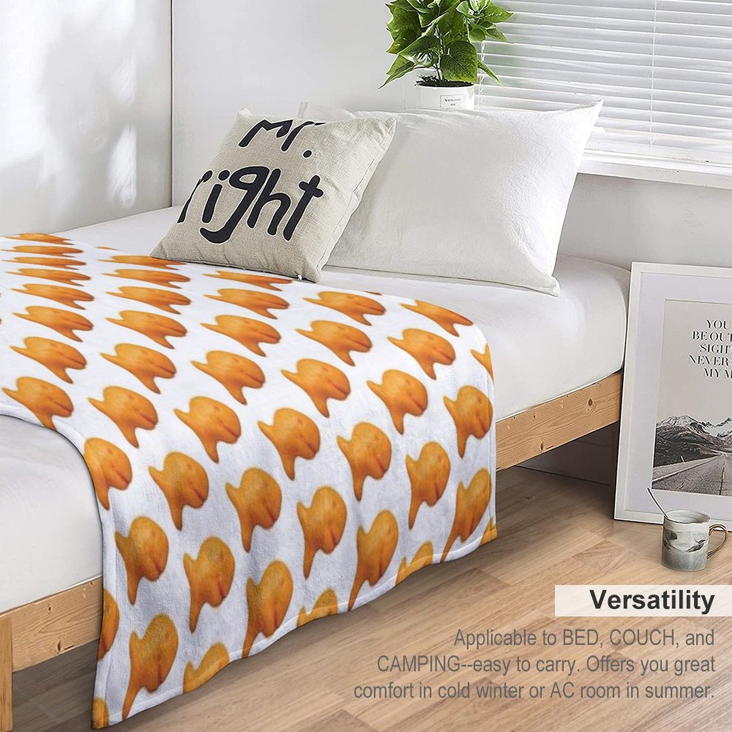 Goldfish Cracker Throw Blanket