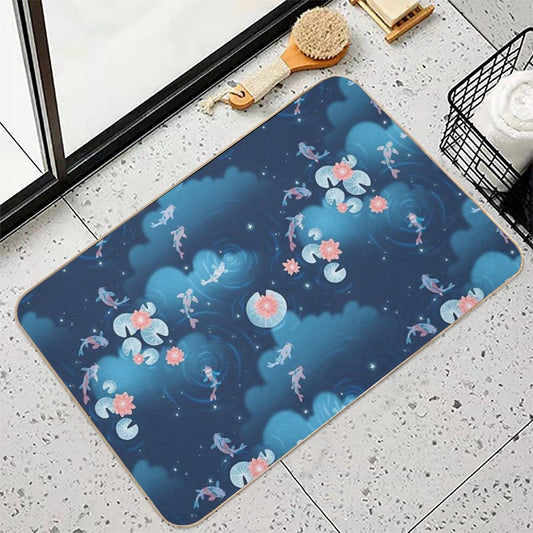 Koi Pond - Night Bath Mat
