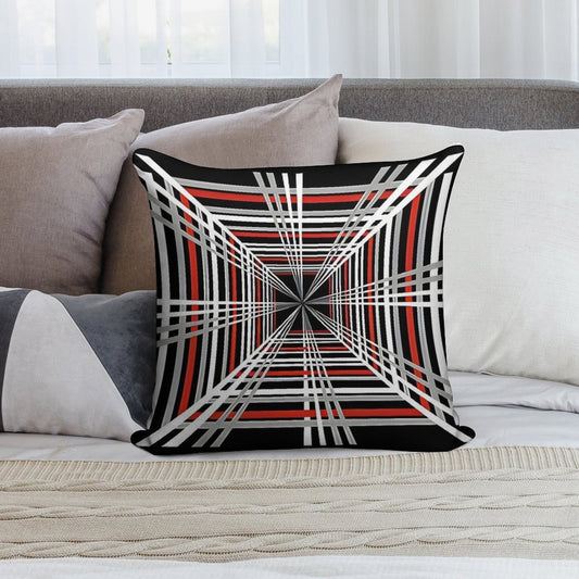Tesla Plaid Badge Design 8K UHD Soft Shrink-Resistant Throw Pillow