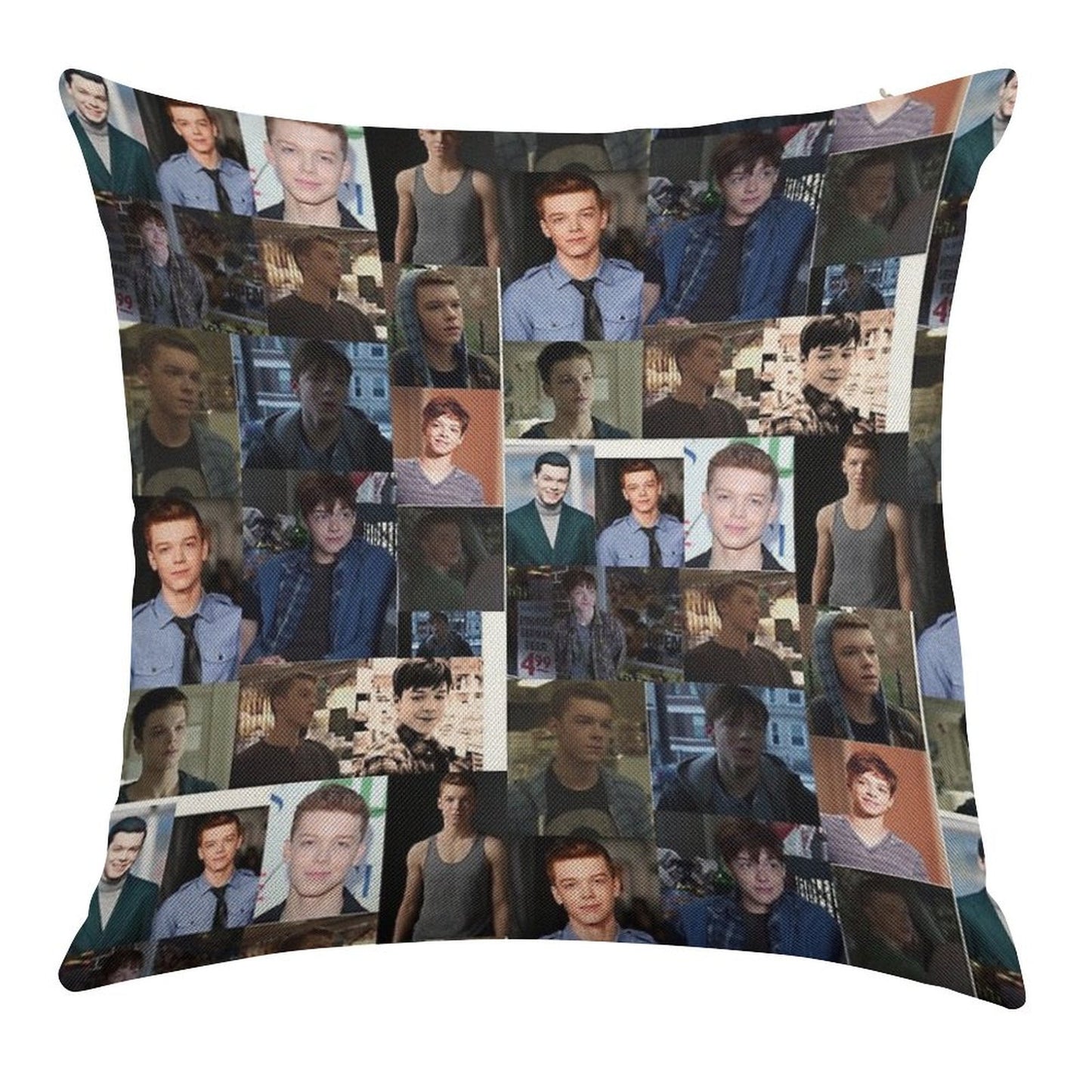 Cameron Monaghan Linen Throw Pillow Cover