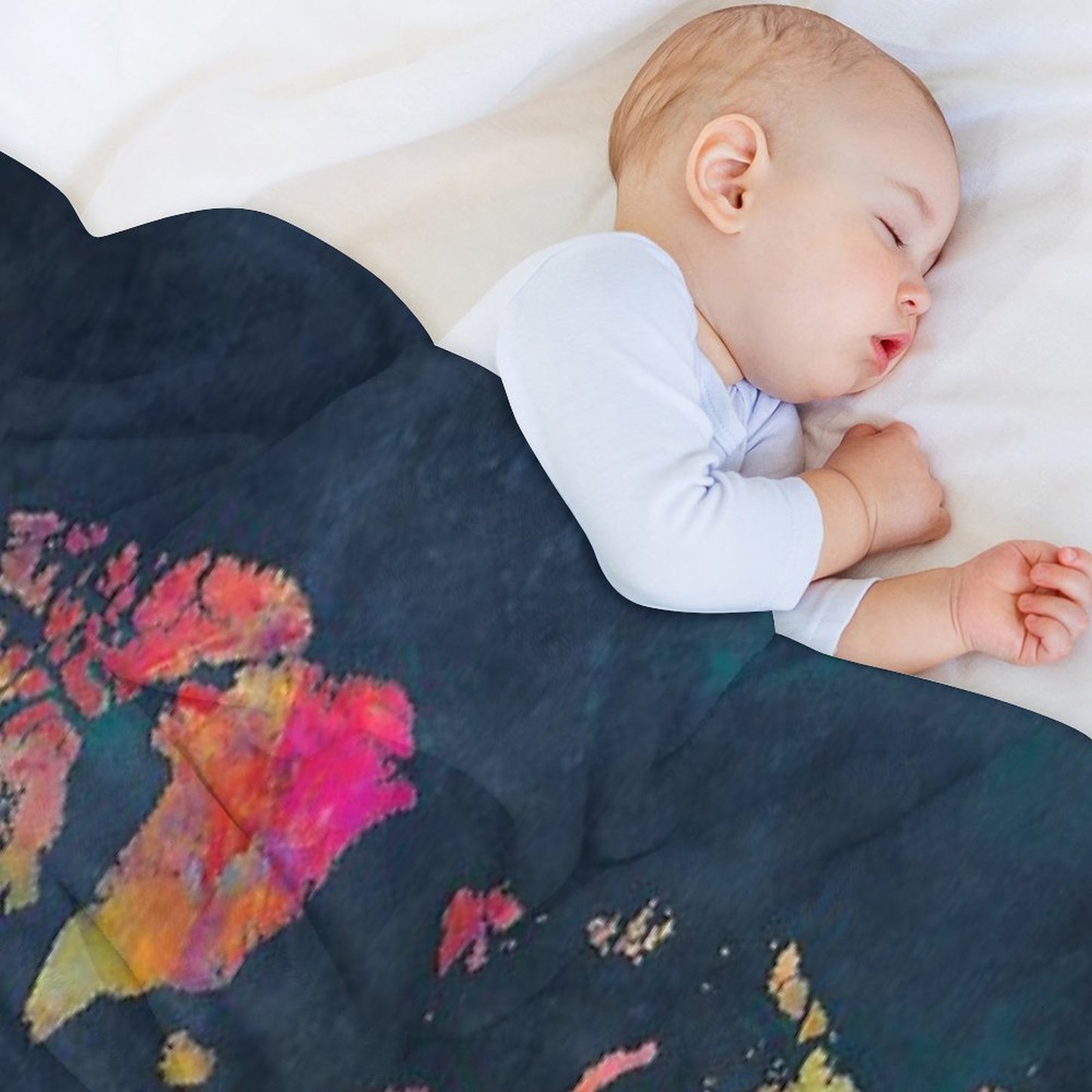 World Map Throw Blanket