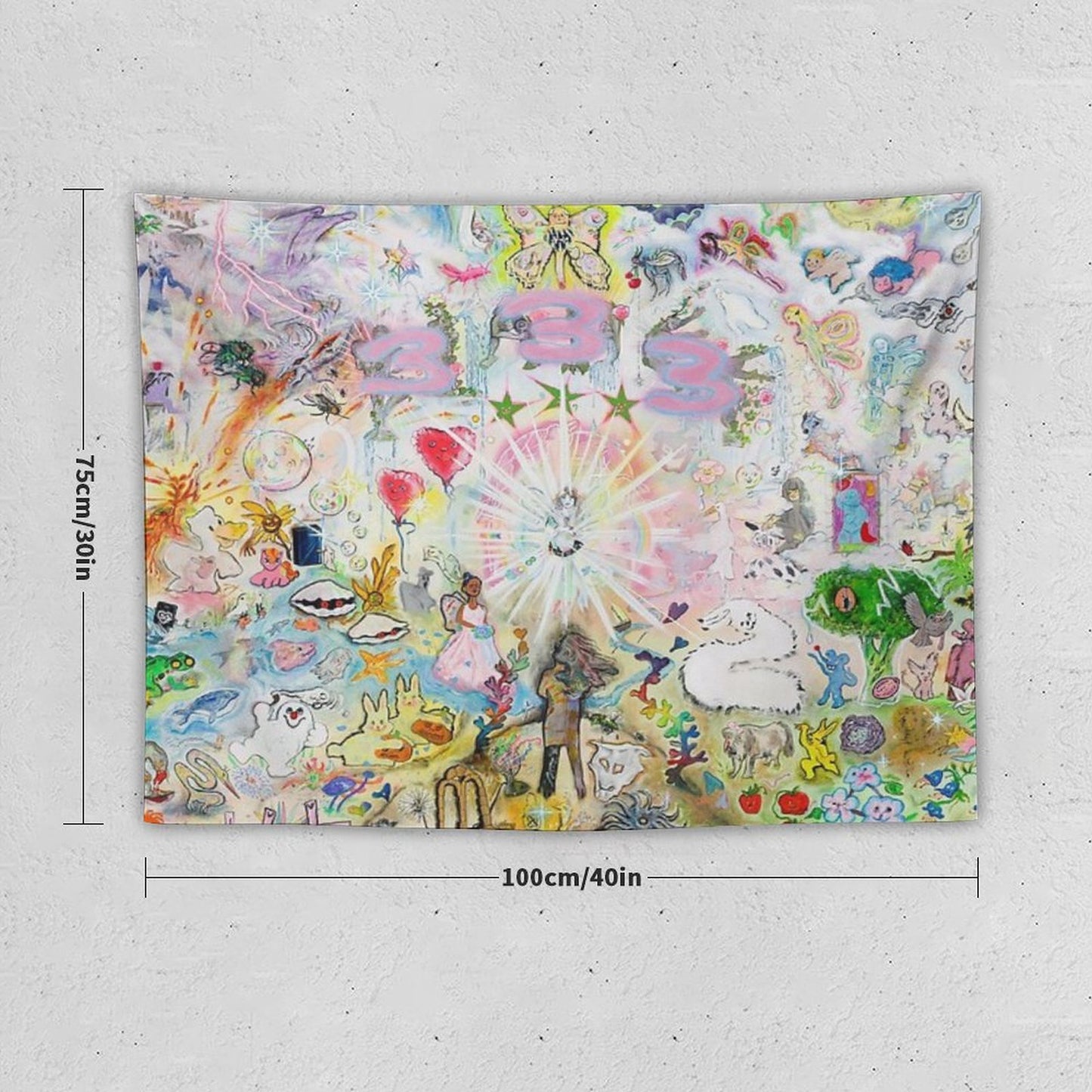 Drain Gang Bladee 333 Album Cover Tapestry Tapestry