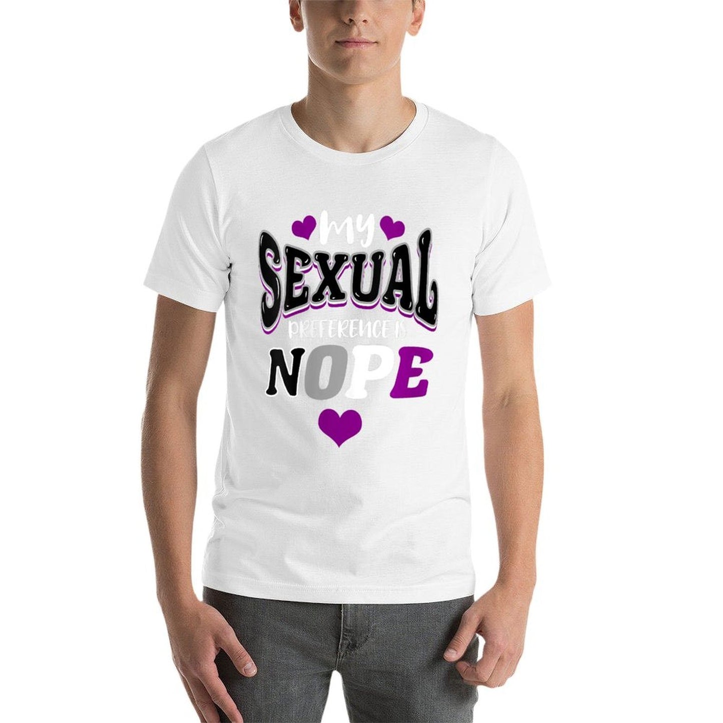 My Sexual Preference Is Nope Asexual Pride Eco-friendly Material T-Shirt