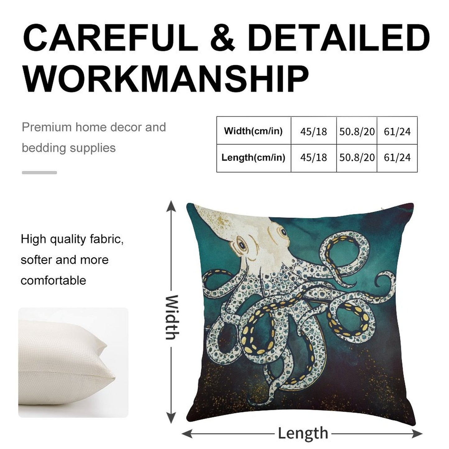 Underwater Dream VII Linen Throw Pillow Cover
