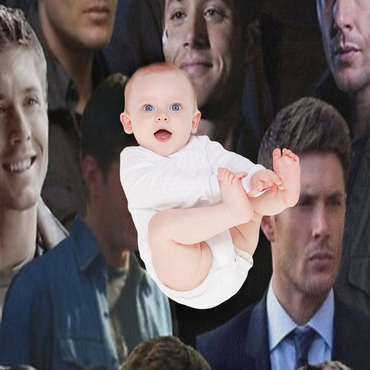 Dean Winchester Collage Throw Blanket
