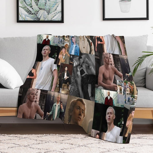 Tom Blyth Coriolanus Snow Throw Blanket