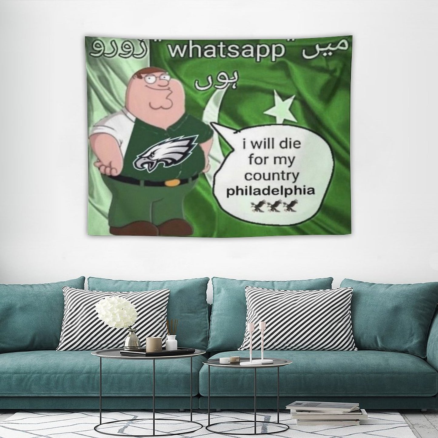 I Will Die For My Country Philadelphia Eagles Tapestry