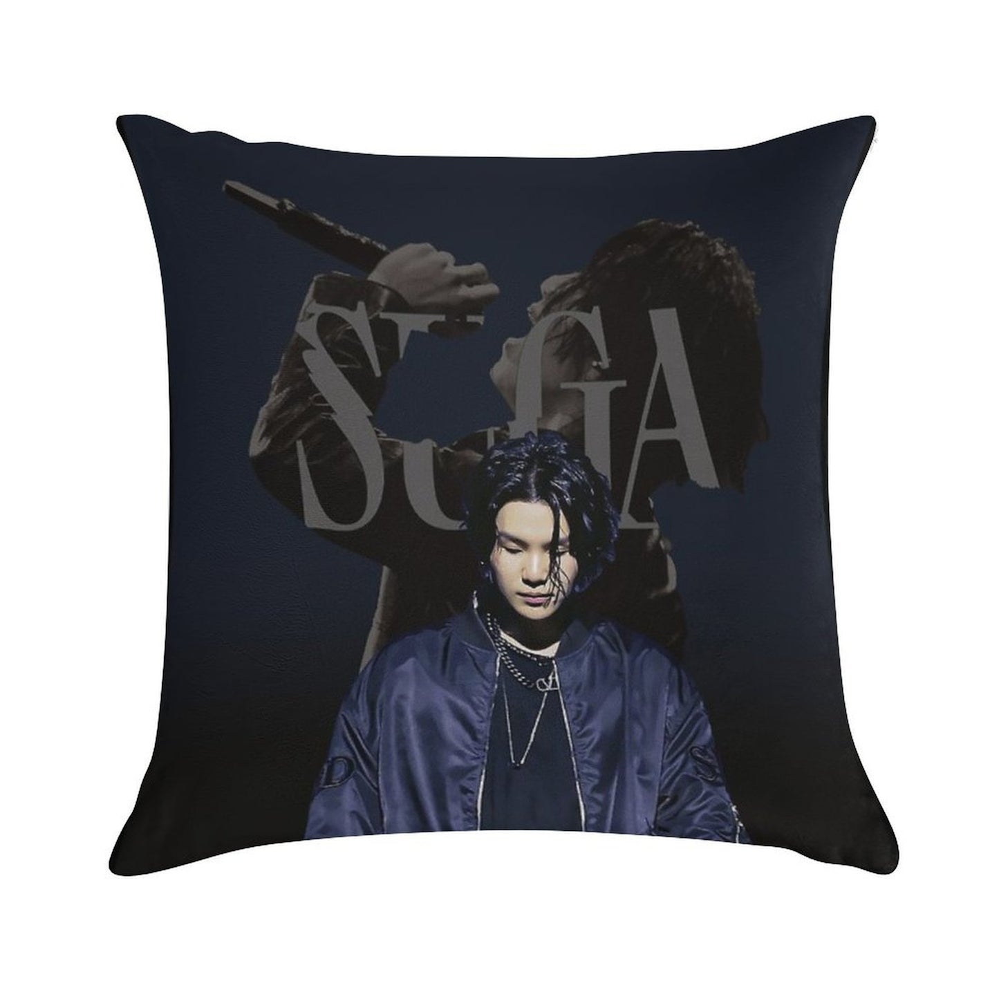 SUGA D-DAY Soft Skin-Friendly Throw Pillow