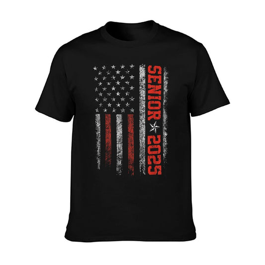 Senior Year 2025 American Flag USA Graduation Class Of 2025 T-Shirt