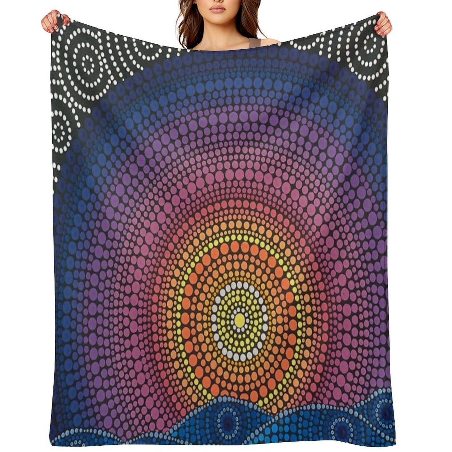 The Calm Beneath Throw Blanket