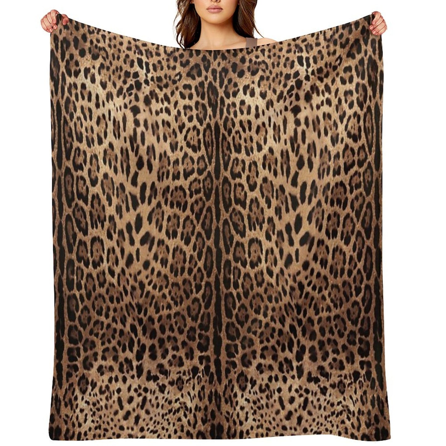 Leopard Print Skin Throw Blanket