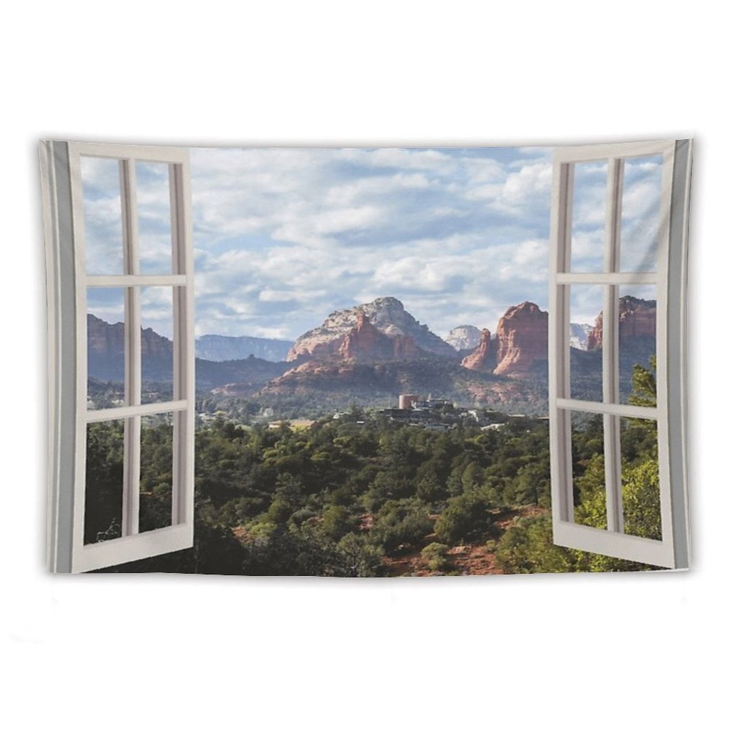Sedona Window View Tapestry Tapestry