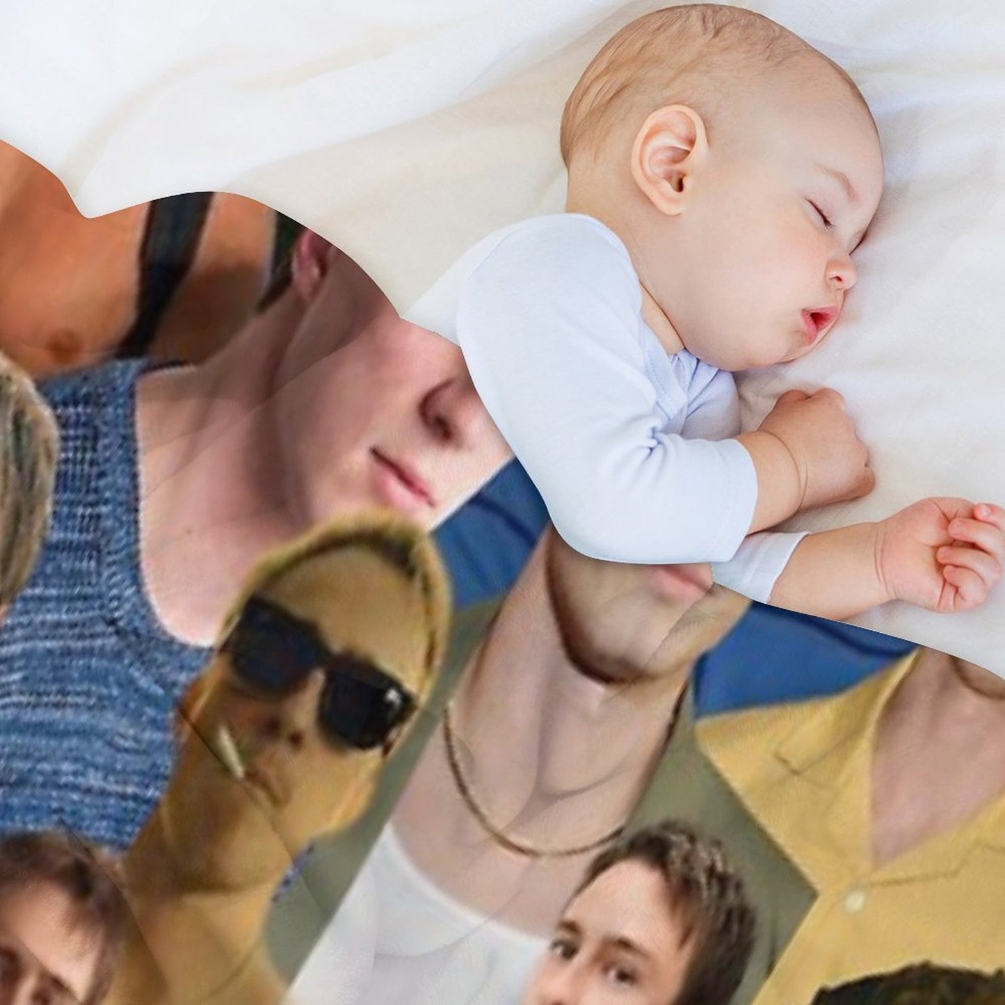Drew Starkey Photo Collage Throw Blanket