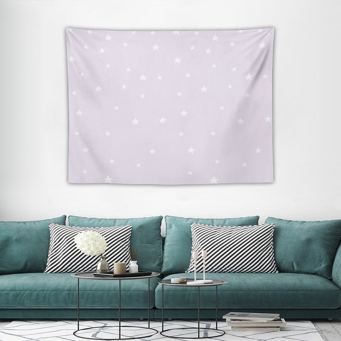 Lilac Stars Tapestry