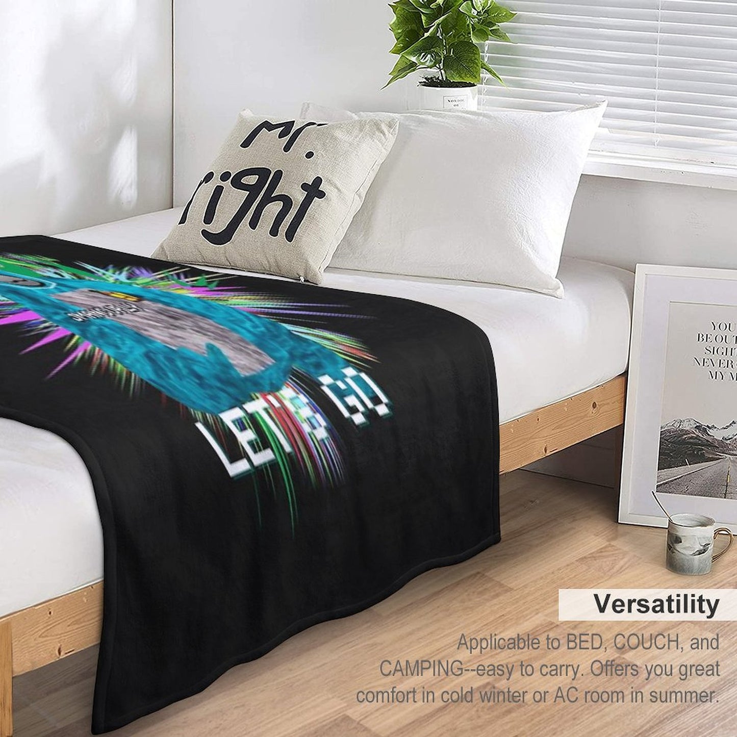 JMANCURLY Gorilla Tag VR Gamer Video Game Design Throw Blanket