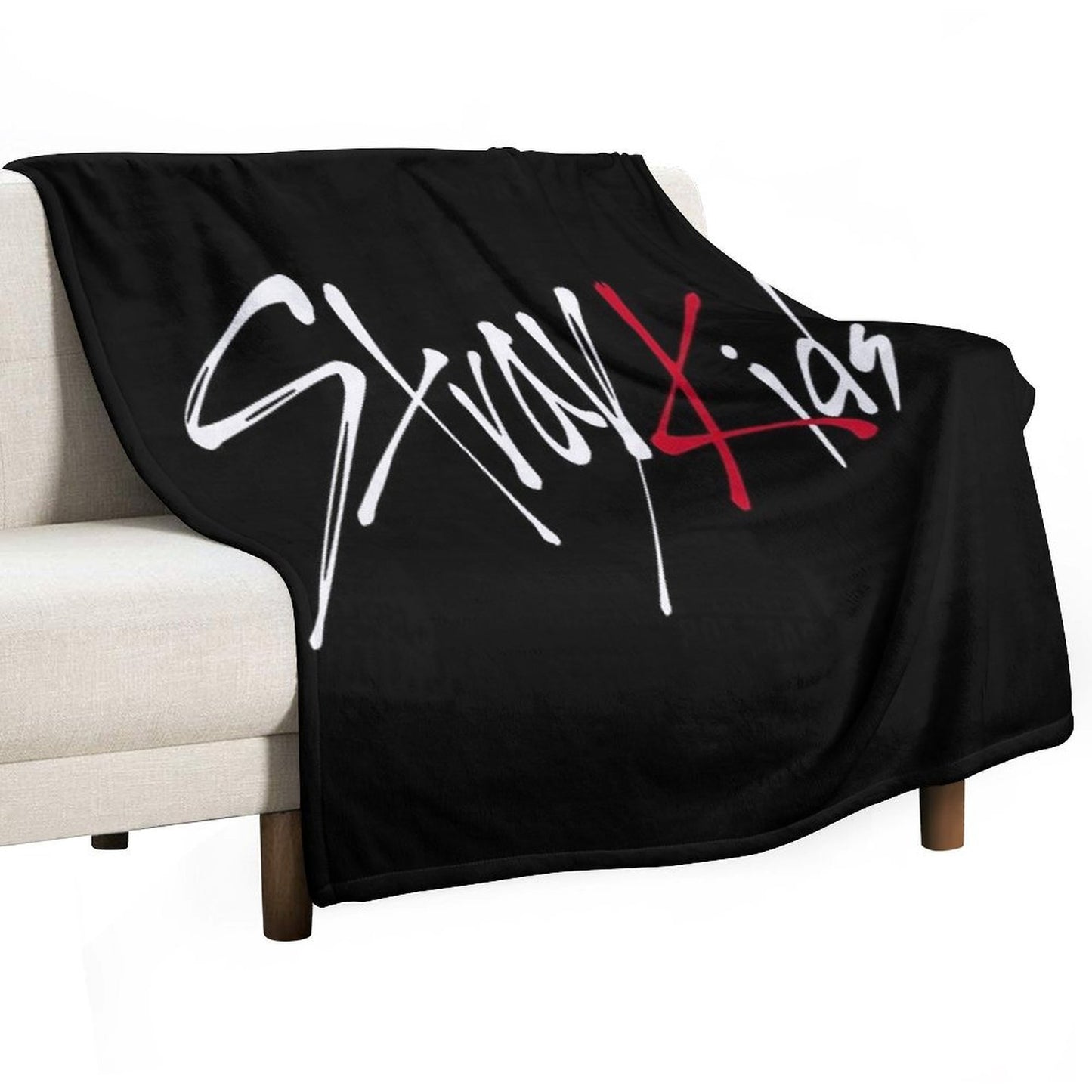 Stray Kids Logo Throw Blanket