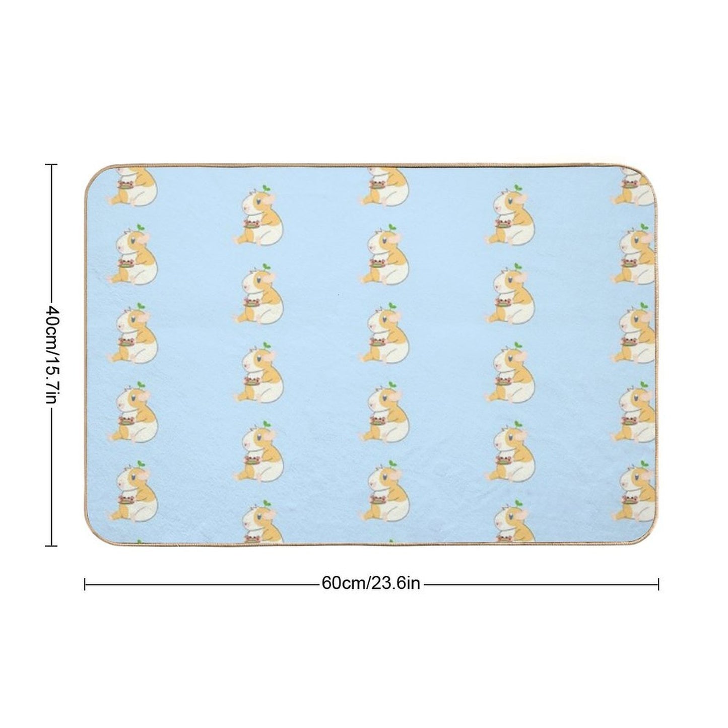 Gaming Guinea Pig Fade-Resistant Bath Mat