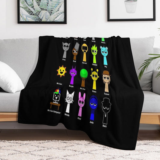 All My Sprunki Game Toys Throw Blanket