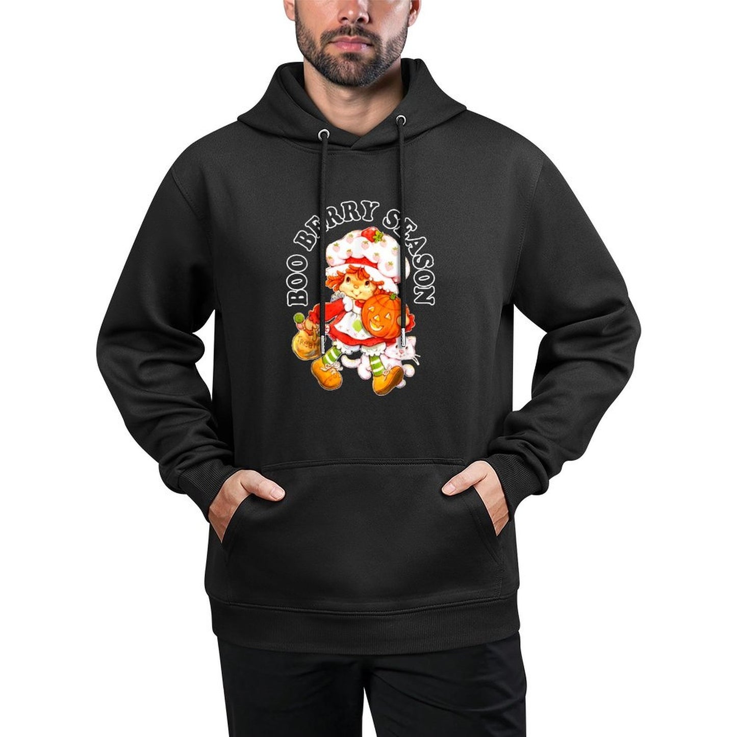 Boo Berry Season Funny Halloween Customizable Surface Hoodie