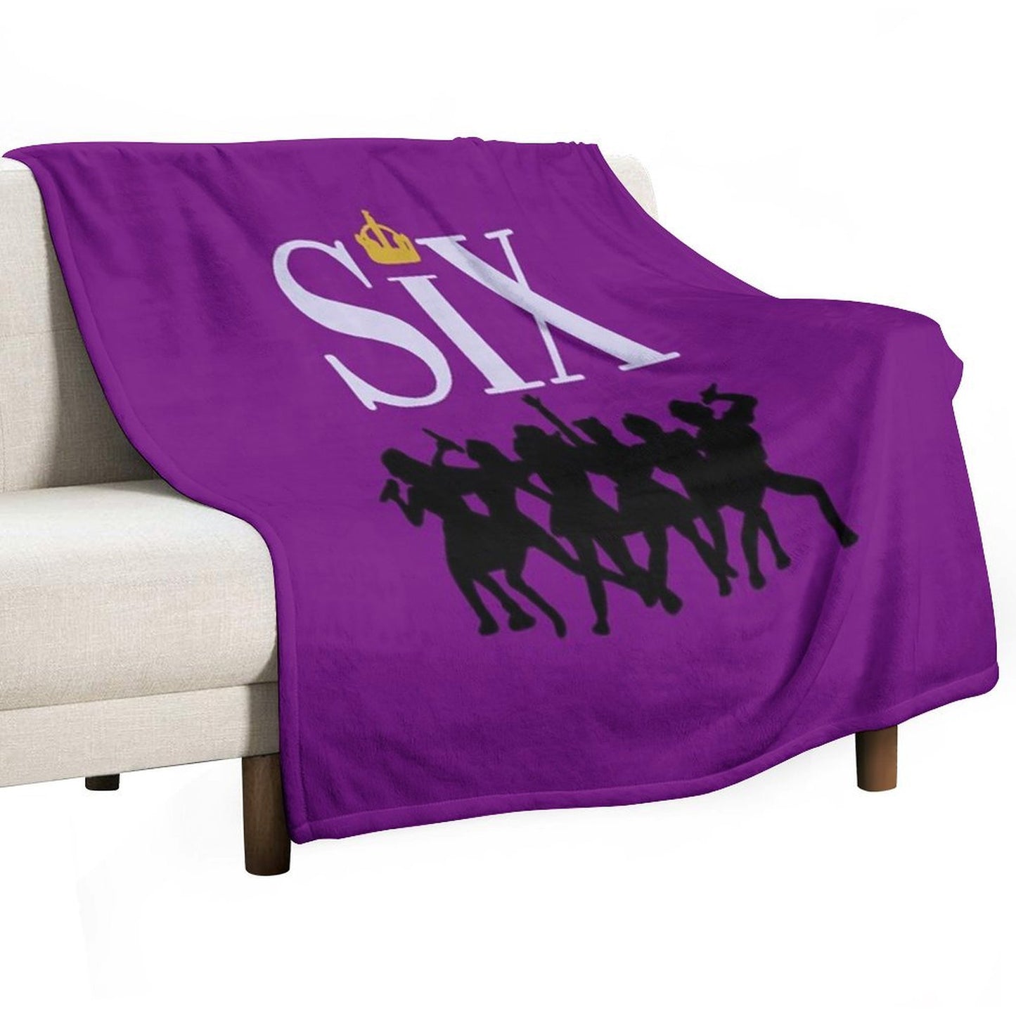 Six The Musical Playbill Throw Blanket