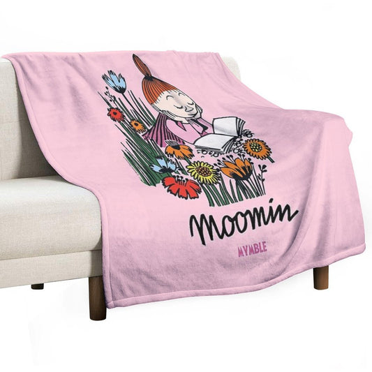 Moomin Mymble Reading Throw Blanket