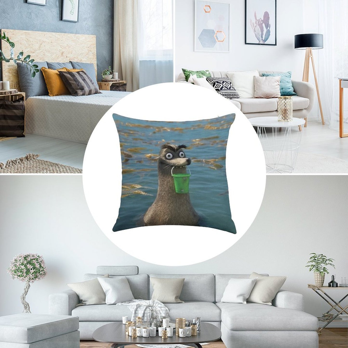 Gerald Linen Throw Pillow Cover