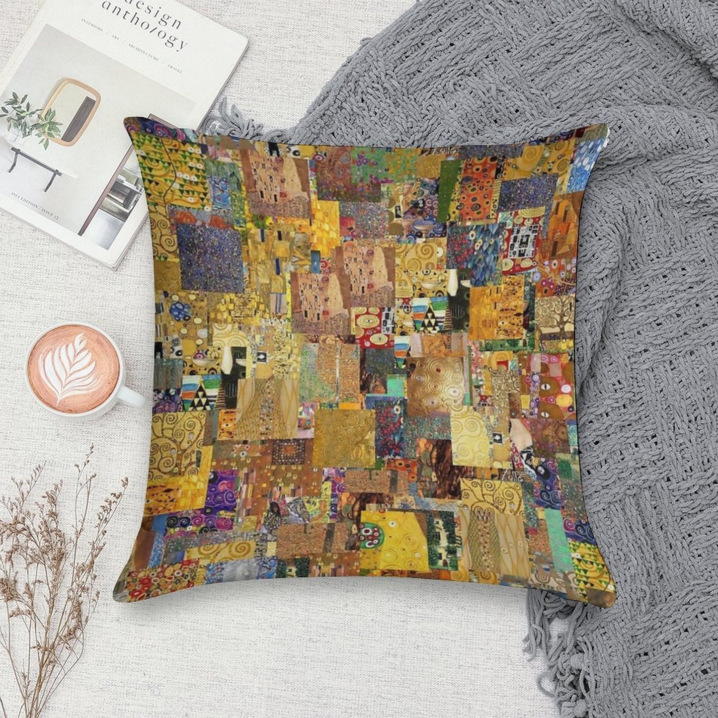 Gustav Klimt Soft Gift Ready Throw Pillow