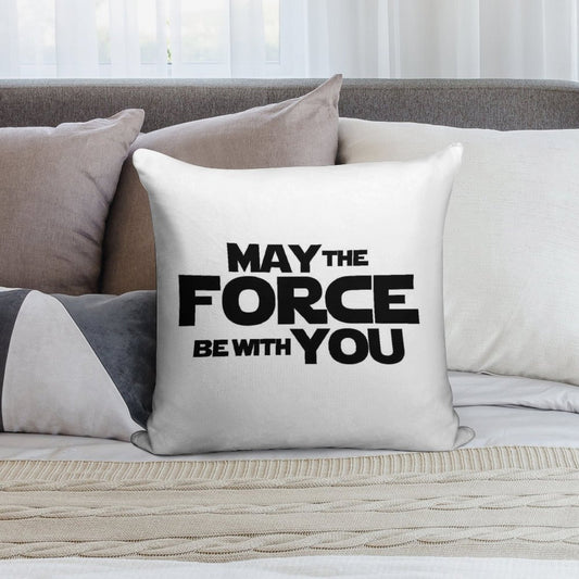 MAY THE FORCE BE WITH YOU GRAPHICS Soft Style Accent Throw Pillow
