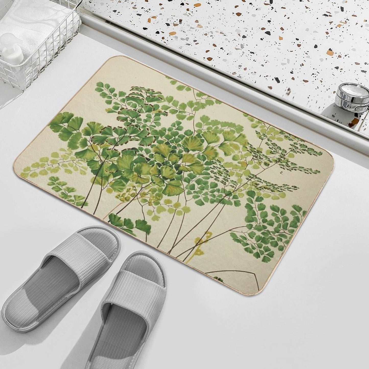 Maidenhair Ferns Bath Mat
