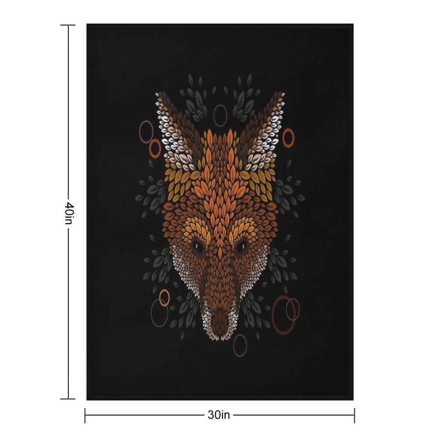 Fox Face Throw Blanket