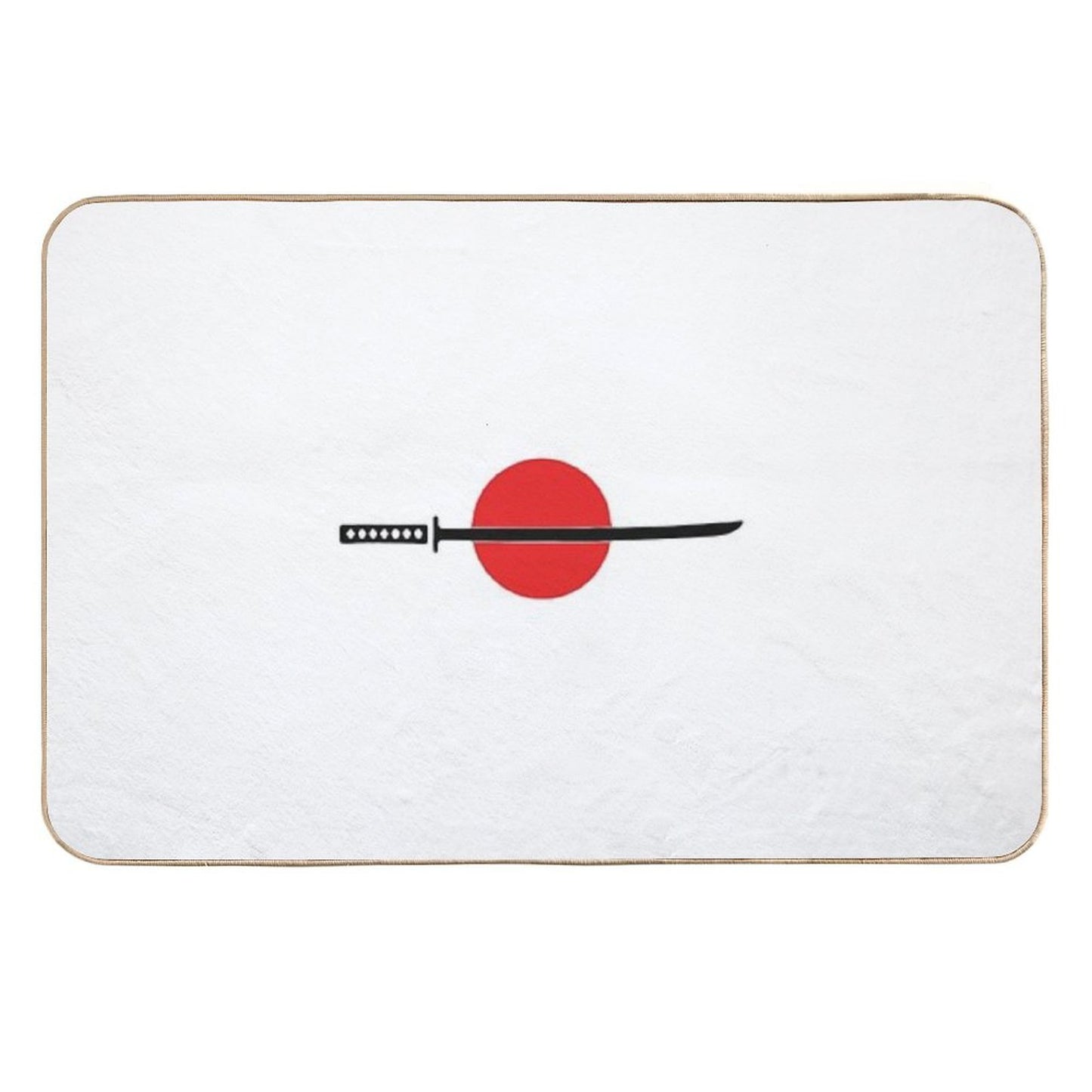 Simple Katana Slip-Resistant Bath Mat