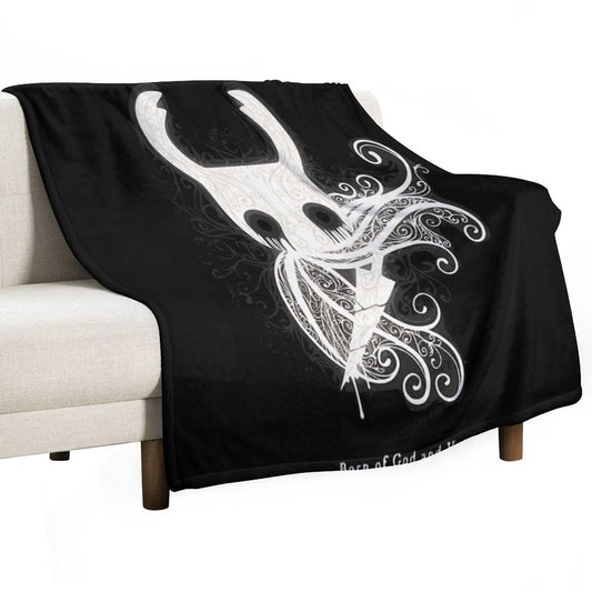 The Knight from Hollow Knight - Born of God And Void Throw Blanket