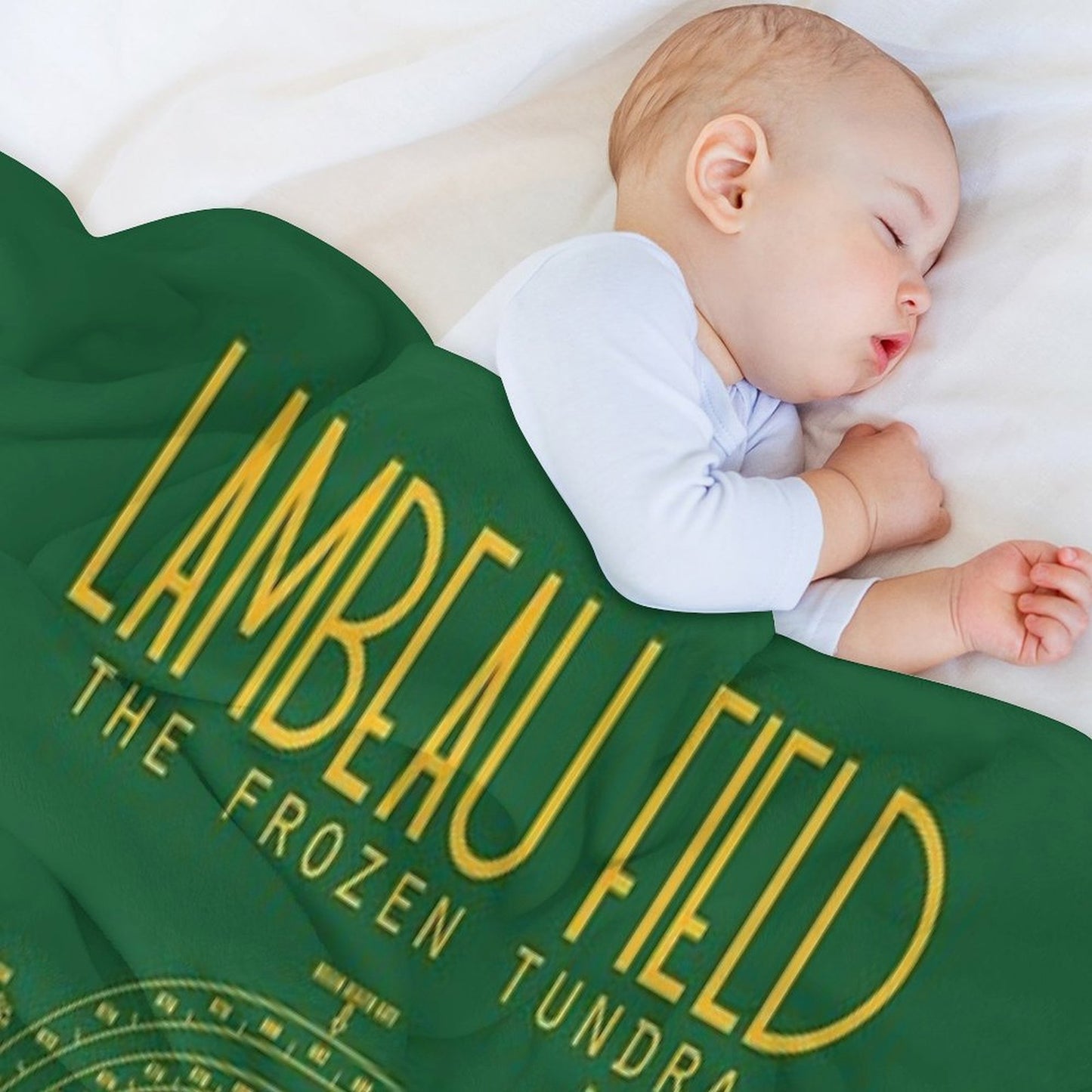 Green Bay Packers Lambeau Field Stadium Poster Print Throw Blanket