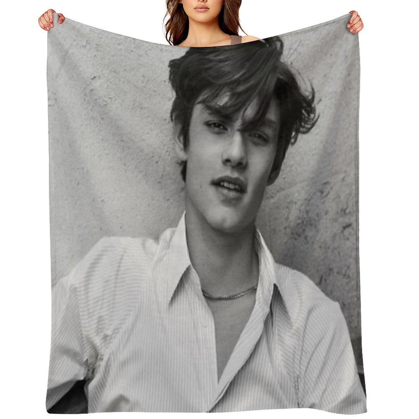 Louis Partridge Throw Blanket