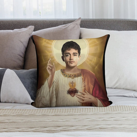 Charles Leclerc Jesus F1 Soft Bedroom Essential Throw Pillow