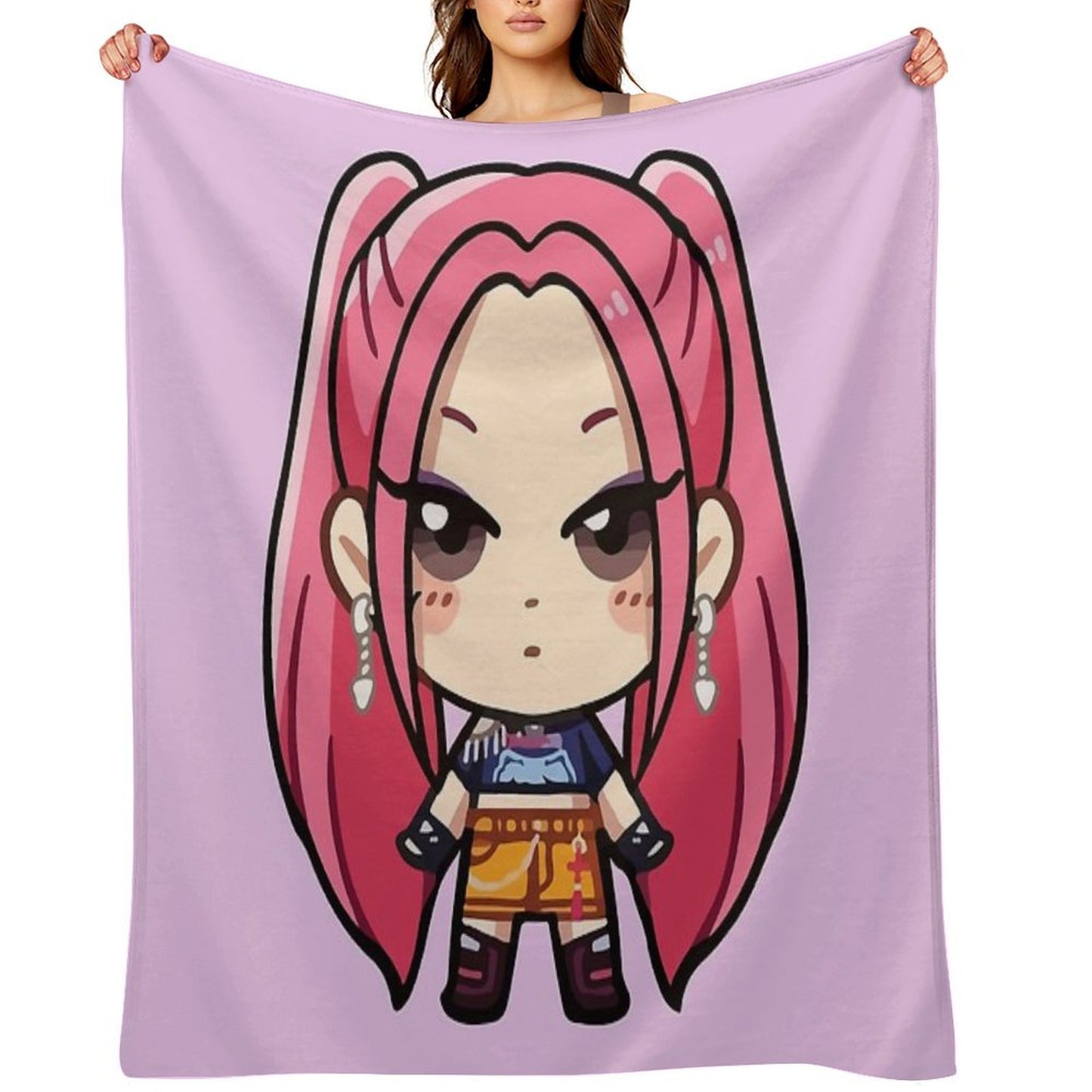 Mira Kpop Demon Hunters Throw Blanket