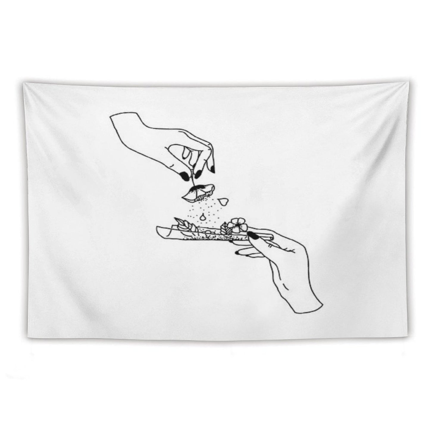 Weed Flower Tapestry
