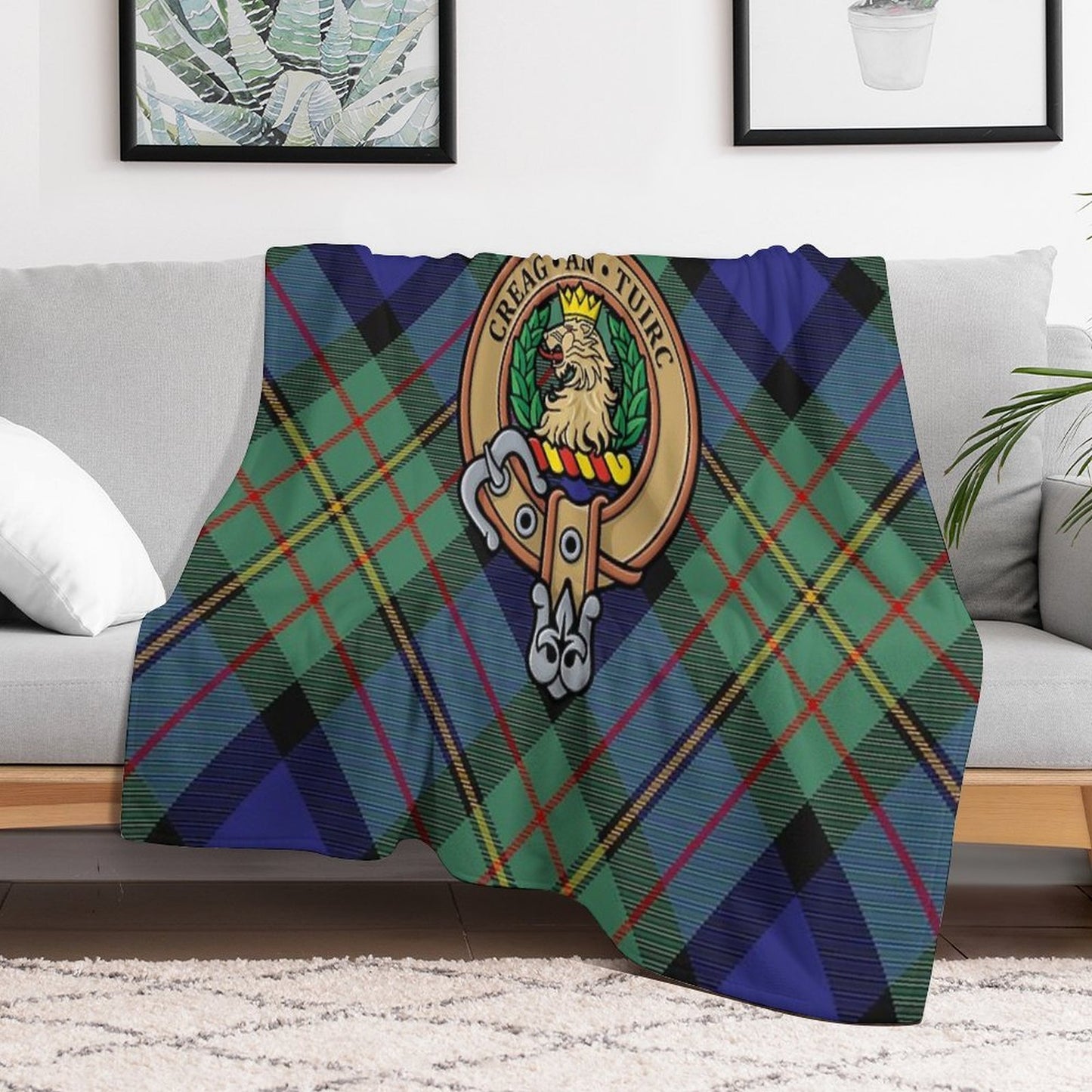 Clan MacLaren Crest Throw Blanket