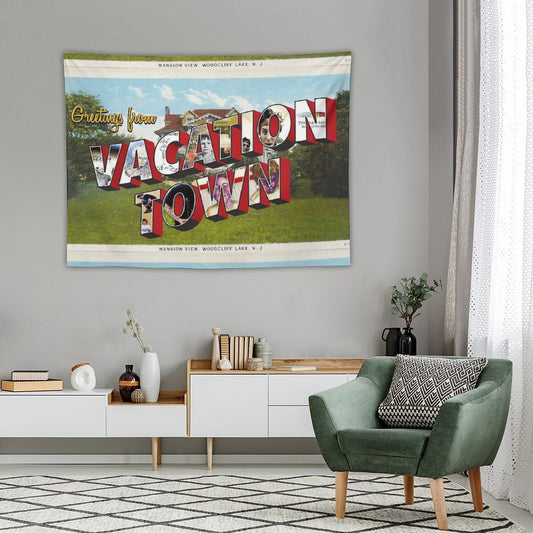 Vacation Town Postcard (TFB) Tapestry