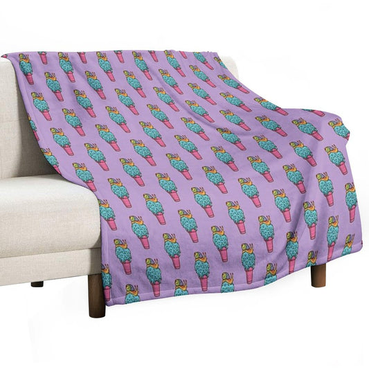 Crazy Snail Cone Throw Blanket