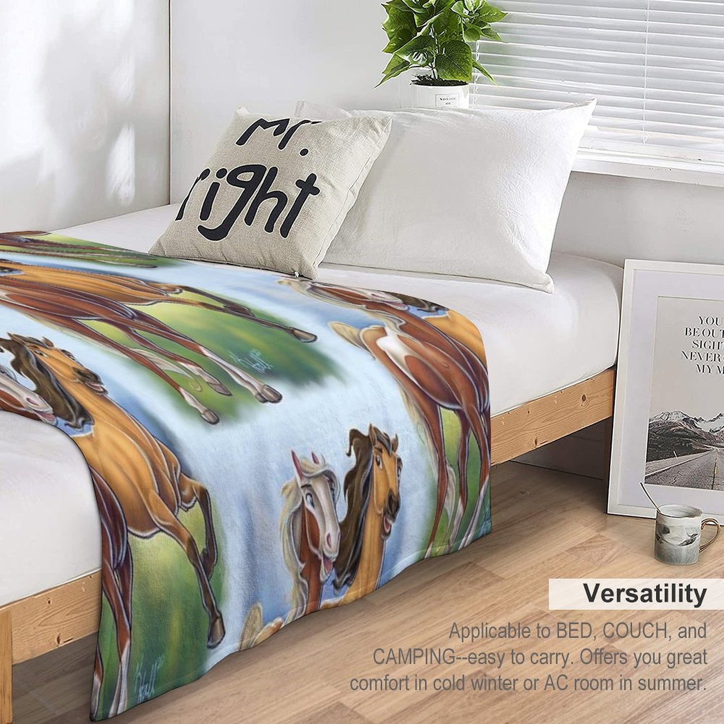 Spirit And Rain Throw Blanket