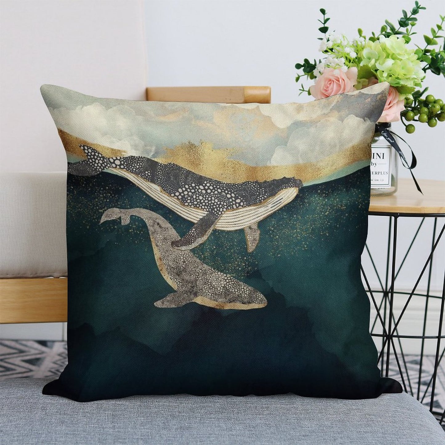 Bond II Linen Throw Pillow Cover
