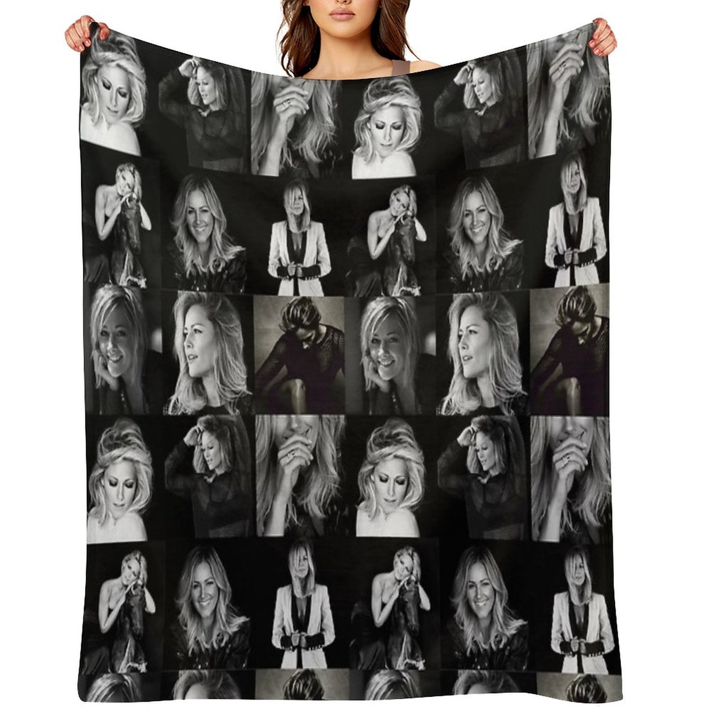 Helene Fischer Collage Throw Blanket