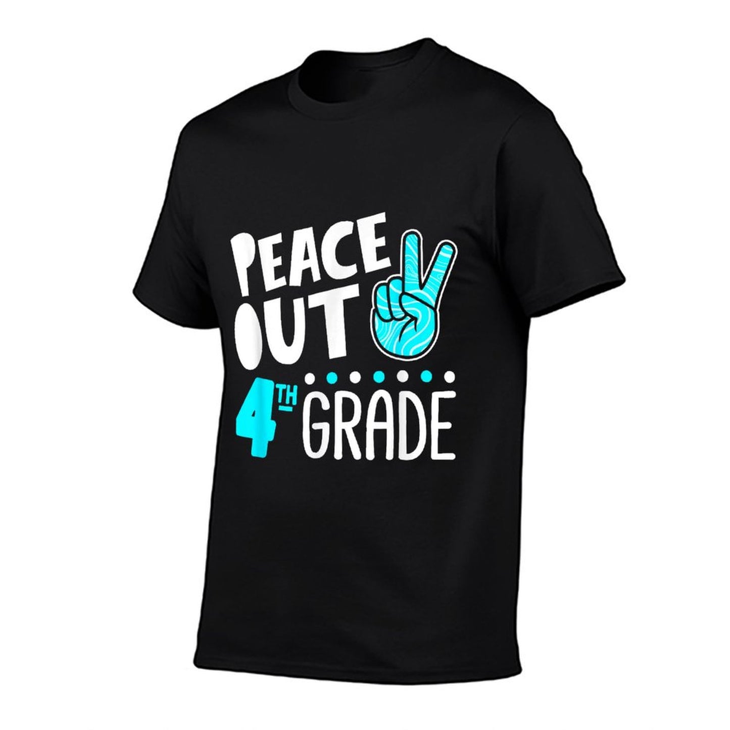 Peace Out 4th Grade Graduation Last Day School 2025 Funny T-Shirt